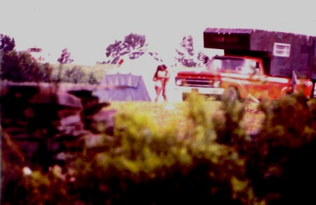 Nude lovers at Woodstock concert, 1969